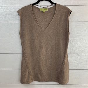 Sigrid Olsen Tan Sweater Blouse